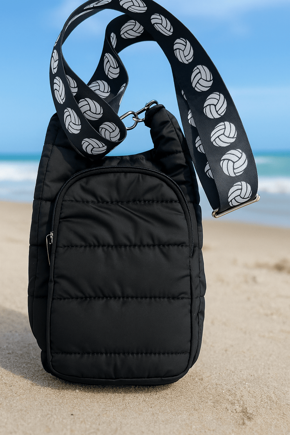 Water Bottle Volleyball Crossbody Bag